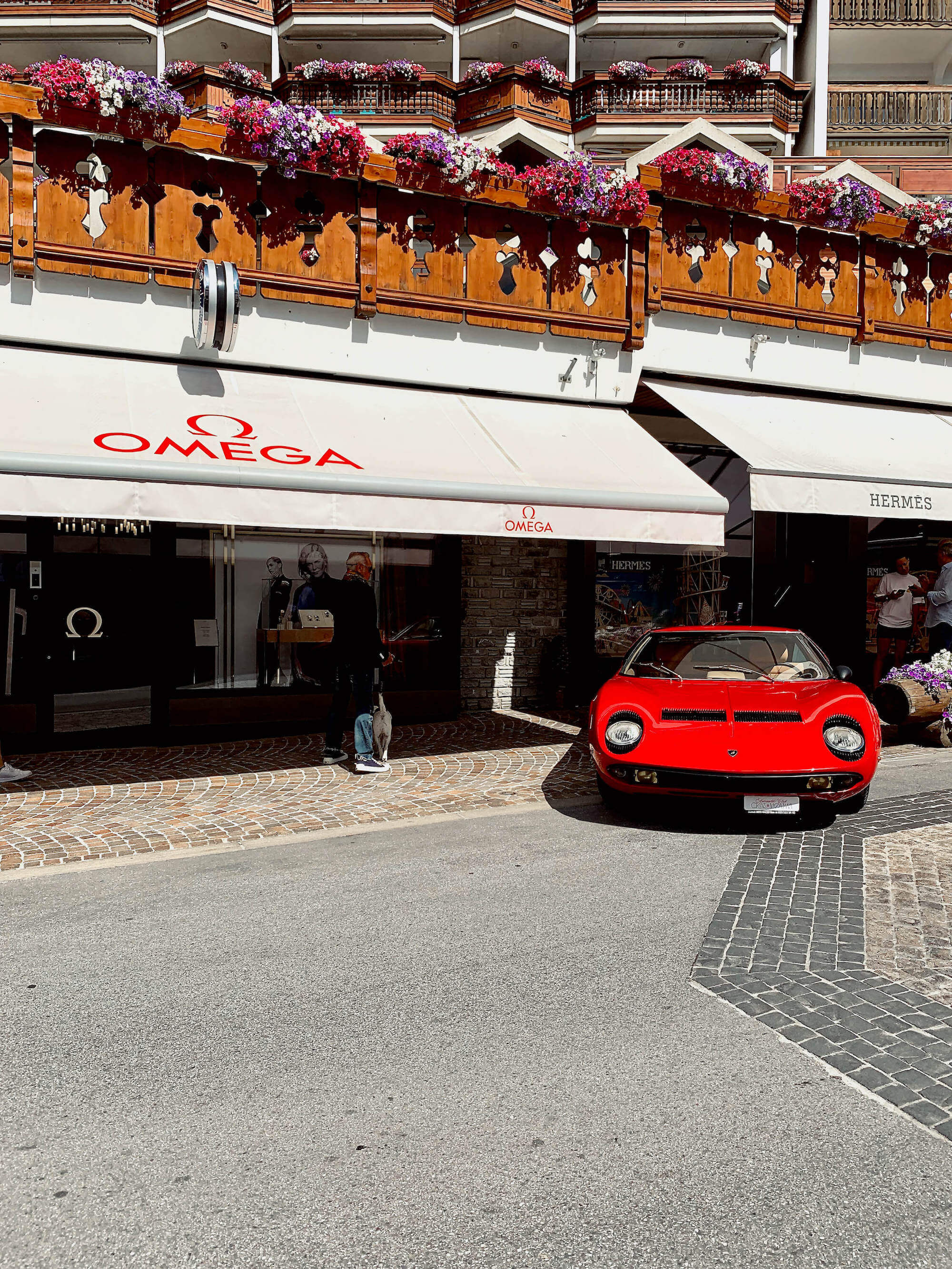 Omega and Ferrari in Crans